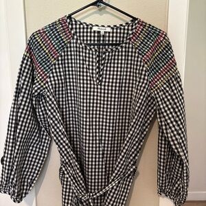 Madewell Multicolor Gingham Blouse